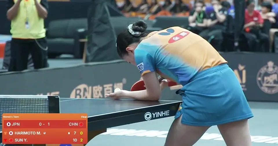 仅用三场比, 了国乒女队 仅用三场比, 了国乒女队